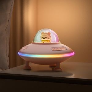 Enceinte Bluetooth Rose 5.4 Sans Fil - Cadeau Fille 10 Ans Et Femme - Haut-Parleur Astronaute Avec Lumière - Deco Chambre Ado Kawaii - Anniversaire, Noël[Z255] - Neuf
