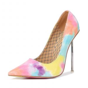 Femmes À Bout Pointu Talons Hauts Talon Aiguille Rose 4.72 Pouces Hauteur De Talon Royaume-Uni 5 Robe De Soirée De Mariage Des Pompes Bureau Tous Les Jours Des Talons - Neuf