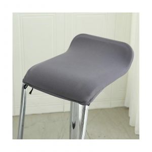 Carr&eacute; Tabouret de Bar Couvre Avec &Eacute;lastique en Bas, 4Pcs, la Taille S Pour une Hauteur de Comptoir Pivotant Tabourets, Amovible, Lavable en Machine - Neuf