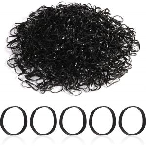 Elastique Cheveux 1000 Pi&egrave;ces Mini Elastique Cheveux Transparent, Elastiques Caoutchouc Bandeaux, Petit Elastique Cheveux Pour Les Cheveux Des Enfants&iquest;Travail Bureau Cuisines Papier Bancaire Factures - Neuf