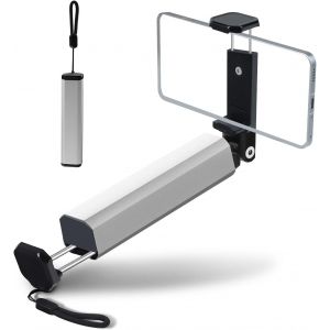 Support de T&iquest;&iquest;l&iquest;&iquest;phone Pliable pour Avion, Aluminium Porte-T&iquest;&iquest;l&iquest;&iquest;phone pour Voyages, 360&iexcl;&atilde; Rotatif, Mini Format de Poche, Handsfree Phone Stand f&iquest;&sup1;r Table &iquest;&iquest; Plateaux, Voyage Accessoires, Argent - Neuf