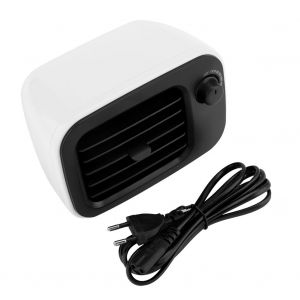 Hjlian Mini Radiateur Portable Pour Bureau, Maison, Chambre A Coucher, Ventilateur, Chauffage, Blanc, Prise Ue 220 V - Neuf