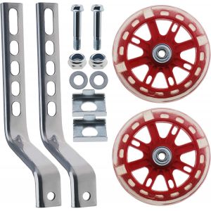 Kal-1 Paire De Stabilisateurs De Vélo Pour Enfant À Led Rouge - Stabilisateurs De Vélo Réglables Haute Performance Pour Vélo De 12 À 20 Pouces - Neuf
