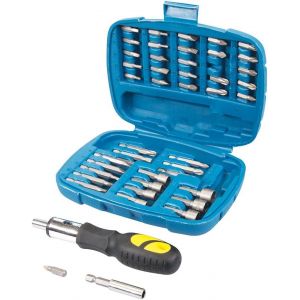 KAL-- 427611 - Coffret Tournevis À Cliquet/Douilles/Embouts - 45 Pièces - Neuf