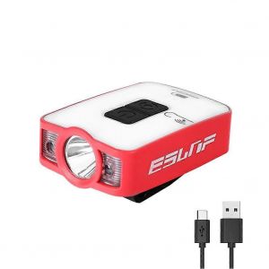 Mini Lampe Frontale Led Xpg+Cob Étanche Avec Chargeur Usb, Éclairage D'extérieur Avec Capteur, Idéale Pour La Pêche De Nuit Ou Le Camping-Rouge - Neuf