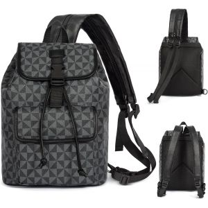 RFCBC-Sac à dos convertible en bandoulière pour homme et femme Sac à dos antivol en cuir PU, 2 en 1, sac décontracté tendance pour le shopping - Neuf