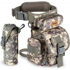 Sjzg-Sac De Jambe Polyvalente - Sacoche De Cuisse P&ecirc;che Banane Molle Tactique Militaire, Sac Banane Multifonctionnel Imperm&eacute;able Pour Ext&eacute;rieur Moto Voyage Chasse Randonn&eacute;e Escalade - Sac &Agrave; Outils - Neuf