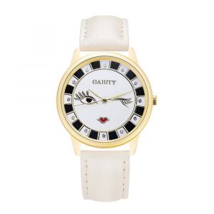 Gaiety Femmes Filles Mode Pu Cuir Bandeau Montre Analogique Quartz Montre-Bracelet (Blanc) - Neuf