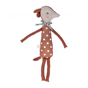 Peluche réaliste en fourrure douce et douillette pour chiot, chien qui marche et remue la queue et aboie, idéal comme cadeau de Noël - Neuf