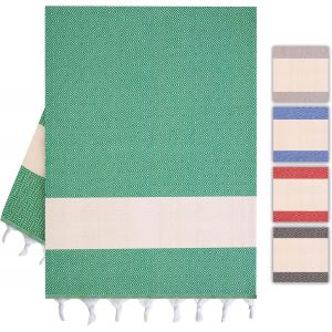 Kal-Serviette De Hammam Et De Sauna En Coton Pour Homme Et Femme U2013 Légère, Absorbante Et À Séchage Rapide. Idéale Comme Serviette De Plage, Serviette De Douche, Serviette De Bain, Serviette De - Neuf
