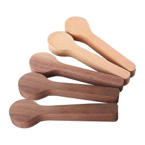 5 Pcs Sculpture Sur Bois Cuill&egrave;re H&ecirc;tre Et Noyer Bois Inachev&eacute; Artisanat En Bois Kit De Taillement Pour Whittler - Neuf