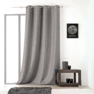 Rideau Uni Avec Oeillets - Neuf