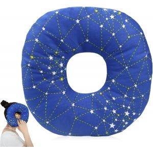 Coussin De Piercing - 23 X 23 X 5 Cm - Pour L'oreille - Contre Les Maux D'oreille, Donut - Pour Les Personnes Dormant Sur Le Côté - Soulage La Douleur Dans L'oreille, Anneau De Couchage, Donut - Neuf
