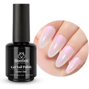 Beetles - Vernis &Agrave; Ongles Gel Uv - 15 Ml - Perle Jelly - Vernis &Agrave; Ongles &Eacute;maill&eacute; - Donut Pearl - Transparent - Uv Led - Manucure - Salon De Manucure Diy - Design Pour D&eacute;butants - Neuf