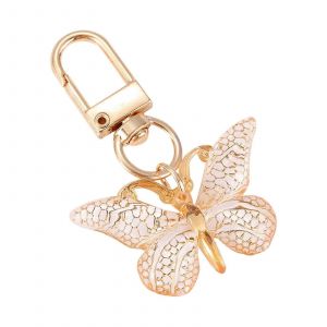 Multifonctionnel Papillon Porte-Cl&eacute;s, D&eacute;grad&eacute; De Couleur, Mat&eacute;riau Acrylique, &Eacute;l&eacute;gant Sac &Agrave; Dos Crochet, Tendance Sac Accessoire - Neuf