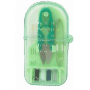 Pcs Bote Couture,Kit De Couture,Macaroon Color Mini Bote Outils De Couture En Plastique Pour Dbutants Et Vtements Durgence Avec Bote De Rangement (Vert) - Neuf