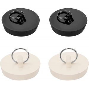 Lot de 4 bouchons pour &eacute;vier de cuisine, diam&egrave;tre 23,6-25,6 mm, pour &eacute;viers et canalisations - Neuf