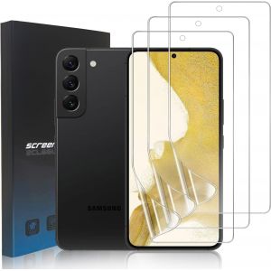Kal-3 Pièces Protection Écran Compatible Avec Samsung Galaxy S22, Hd Clair Film De Protection En Tpu Flexible Pour Samsung Galaxy S22 [Non Verre][Compatible Avec Lecteur D`Empreinte] - Neuf