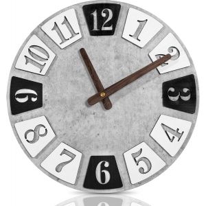 ERYI-Horloge Murale Bois 30Cm,Horloge Murale Silencieuse,Moderne Silencieuse Pendule Murale,Ronde Murale Horloge Facile À Lire,Horloge Murale Ronde Pour Décor Chambre Cuisine Domicile Salon Bureau(Gr - Neuf