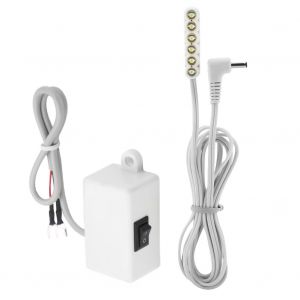 Lampe de travail a 6 LED pour machine a coudre, 0,3 W, base magnetique, prise CN 380 V - Neuf