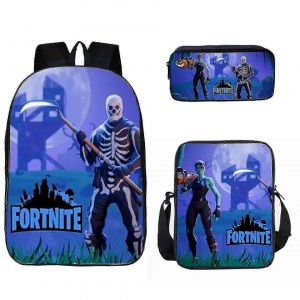Sac a dos Fortnite pour etudiant, sac a dejeuner, trousse a crayons, sac a dos 0619 - Neuf