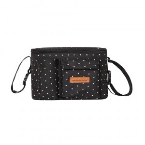 Sac De Rangement Pour Poussette Star Black, Sac Universel Étanche, Organiseur Multifonction Pour Poussette Avec Bandoulière, 10 L - Neuf