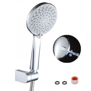 Gris Tête De Douche Avec 2 M De Tuyau, D'économie De L'eau De La Douche De Tête Avec 3 Modes De Jets, La Star De La Conception De Modèle De Panneau De Tête De Douche Haute Pression, Gris - Neuf