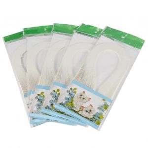 600 Bandes De Papier Quilling Diy,Largeur 3 Mm,Papier Origami Couleur Pure,Artisanat Artisanal (Blanc Ivoire) - Neuf