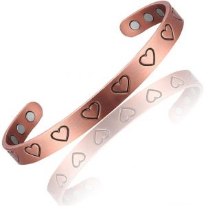 Eryi-Bracelet Magnétique Élégant En Cuivre Pur Avec 8 Aimants - Cadeau De Fête Des Mères - Neuf