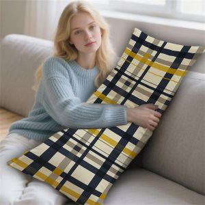 Simplicit&eacute; Coussin De Grossesse 50x130cm Oreiller De Corps Bande Housse Coussin Pour Dormeur Long Sur Le C&ocirc;t&eacute;, Traversin Oreiller De Corps Velour Pillow Case, Pour La Maison Chambre Lit Canap&eacute; Lyd-40 - Neuf