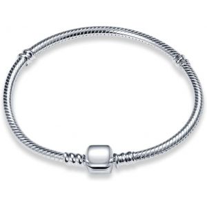 925 Argent Cha&icirc;ne Serpent Bracelet Pour Pandora Convient Pour Charms Europ&eacute;ens Bracelet Perles Cadeau Pour Les Femmes - Neuf