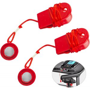 Acdsgd-2 Pcs Cl&eacute; De S&eacute;curit&eacute; Magn&eacute;tique Universelle Pour Tapis De Course, Accessoire De S&eacute;curit&eacute; Pour Tapis De Course, Interrupteur Magn&eacute;tique D'achat D'urgence Pour Entra&icirc;nement S&eacute;curis&eacute; - Neuf