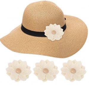 Lot de 20 fleurs en toile de jute faites a la main, decoration de fete de mariage, accessoires vestimentaires DIY (#2) - Neuf