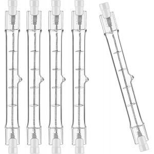 Kal-Ampoule Halogène 118mm 300w 230v, Ampoule Halogène R7s 118mm Lampe Dimmable Pour Spot De Bâtiment, Eclairage Paysage De Travail, Eclairage Salon, Lot De 5 - Neuf