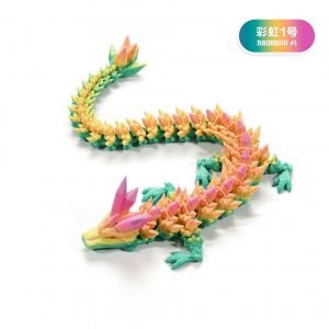 Decoration d'impression 3D articulee mobile en cristal, decoration de dragon, costume fait a la main, decoration de dragon - Neuf