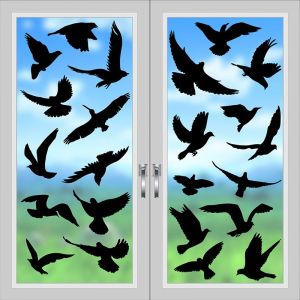 Anti-Collision Fenêtre Autocollant 20*30*9 Cm) En Forme D'oiseau De La Fenêtre Autocollant Anti-Oiseaux Fenêtre Autocollant Pour Empêcher Les Oiseaux Et Les Gens De Frapper Le Verre De La Fenêtre - Neuf