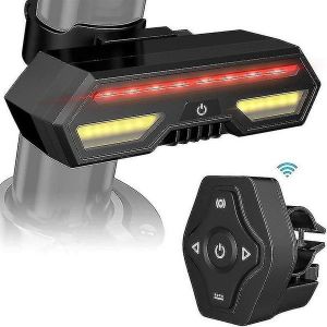 Feu Arri&egrave;re De V&eacute;lo Intelligent Avec Clignotants &iquest; Rechargeable Par Usb, T&eacute;l&eacute;commande Sans Fil, Led Ultra-Lumineuse, &Eacute;tanche Pour Un Cyclisme En Toute S&eacute;curit&eacute; - Neuf