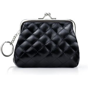 Porte-Monnaie Pour Femmes,Mode Petit Portefeuille En Cuir Souple Petit Portefeuille Femme Porte-Monnaie Mini Portefeuille Avec Fermeture &Agrave; Clip Porte-Monnaie Pour Carte Cl&eacute; Rouge &Agrave; L&egrave;vres - Neuf