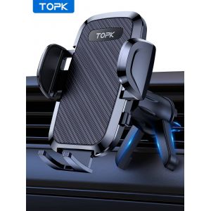 D36-S Support De T&eacute;l&eacute;phone De Voiture,[Fonction De Support Am&eacute;lior&eacute;e] Support De T&eacute;l&eacute;phone Portable &Agrave; Crochet En M&eacute;tal Pour Grille D'a&eacute;ration De Voiture Pour Tous Les T&eacute;l&eacute;phones-For Air Vent- - Neuf