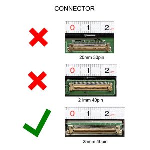 Dalle ecran 13.3"" LED pour HP PAVILION AERO 13Z-BE000 3K1S6AV 60Hz 2560&times;1600 40 Pin 291.08mm Visiodirect - Neuf