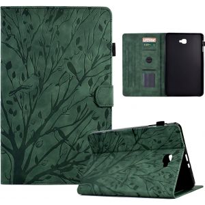 Kal-Coque Pour Samsung Galaxy Tab A 10.1'' 2016 (A6) Housse Sm-T580/T585 Étui À Rabat Et Portefeuille Case Avec Fonction Support Et Poche Cartes, Pochette Coque De Protection Galaxy Tab A6 10.1 - Neuf