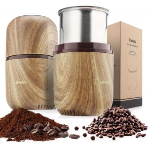 Moulin &agrave; Caf&eacute; &eacute;Lectrique, Moulin &agrave; &eacute;Pices, Moulin &agrave; Caf&eacute; &eacute;Lectrique Avec Lame En Acier Inoxydable 304, Adapt&eacute; Pour Les Grains De Caf&eacute;, Les &eacute;Pices, Les Herbes, Les C&eacute;R&eacute;Ales, Les Noix - Neuf