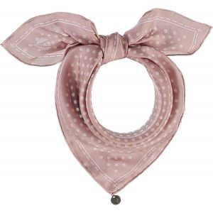 Halstuch Damen Gepunktet - 53 X 53 Cm Größe - Nickituch Seide - Seidentuch Für Damen Mit Polka Dots Muster - Bandana Tuch Perfekt Für Den Sommer.[G1266] - Neuf