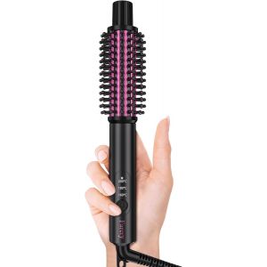 25mm Mini Heating Brush,3 Adjustable Temperatures,Thermal Brush For Soft Curls And Quick Touch Ups,Compact Bi-Voltage Curling Iron For Short To Medium Long Hair,Travel - Neuf