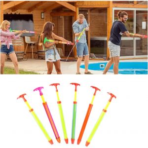 Lot De 6 Pistolets À Eau Pour Enfants - 44 Cm - En Plastique Coloré - Grand Pistolet Pulvérisateur - Pour Garçons Et Filles - Neuf