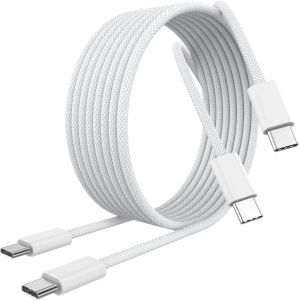 [Certifi&eacute; Mfi] C&acirc;ble De Chargement Pour Iphone 16,Lot De 2 C&acirc;ble De Charge Usb C Vers Usb C 60 W 1.8m Long Pour Iphone 16/16 Plus/16 Pro/16 Pro Max/15/15 Plus/15 Pro/15 Pro Max,Galaxy S25 S24 - Neuf