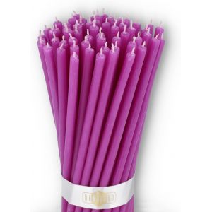 Kalanka-Bougies En Cire D'abeille Pure, Orthodoxes Bougies Naturelles Pour La Pri&egrave;re &Agrave; L'eglise, Rituales, La M&eacute;ditation, D&eacute;coration Pour Le G&acirc;teau D'anniversaire, Lot De 50 (Violet) - Neuf