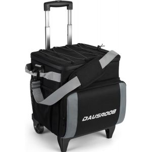 Ulteronixshop-Glaci&egrave;re &agrave; roulettes 48CAN - Glaci&egrave;re &agrave; roulettes isotherme douce sur roue &eacute;tanche - glaci&egrave;re de voyage avec chariot tout terrain stable - Grand sac &agrave; d&eacute;jeuner pour - Neuf