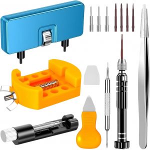 Kalanka-Outil Montre Kit Montre D'horloger De 7 Pi&egrave;ces Comprenant Un Ouvre Montres, Des Tournevis Horlogerie Et D'autres Outils Pour Remplacer Les Piles De Montres Et Ajuster Bracelets - Neuf