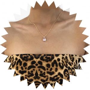 Kal-Collier Pendentif Émeraude Cristal Vintage Collier Émeraude Goutte D'eau Collier Ras Du Cou Émeraude Verte Collier Goutte D'eau Or Bijoux Pour Femmes Et Filles (Vert) - Neuf